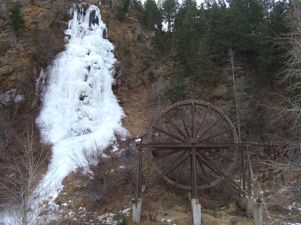 Bridal Veil Falls and Charlie Tayler Water Wheel 2005, Айдахо-Спрингс