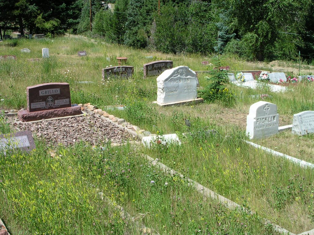 Colorado: Tombstones - a burial of a descendant of Italian immigrants, Айдахо-Спрингс