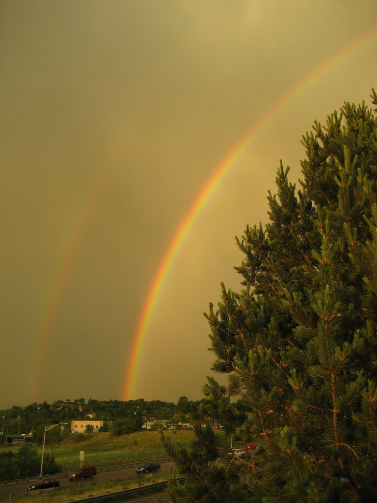double rainbow evening, Арвада