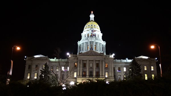 Colorado State Capitol at Night, Денвер