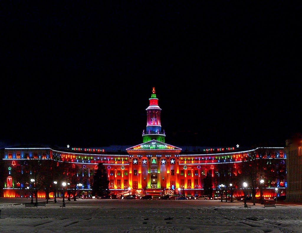 Civic Center, Denver, Colorado, Christmas, View LARGE, Денвер
