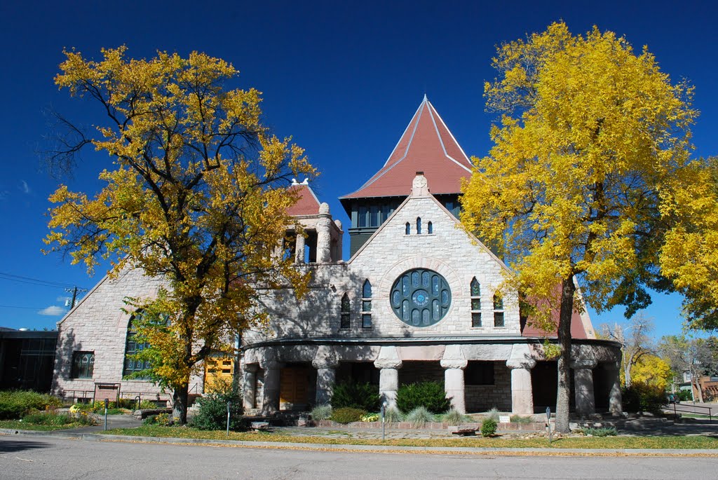 First Congregational Church - built 1888-89, Колорадо-Спрингс