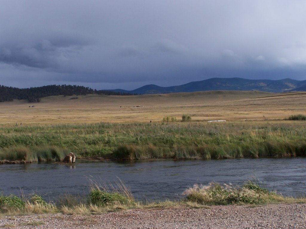 South Platte River east of Spinney Mountain Reservoir, Коммерц-Сити