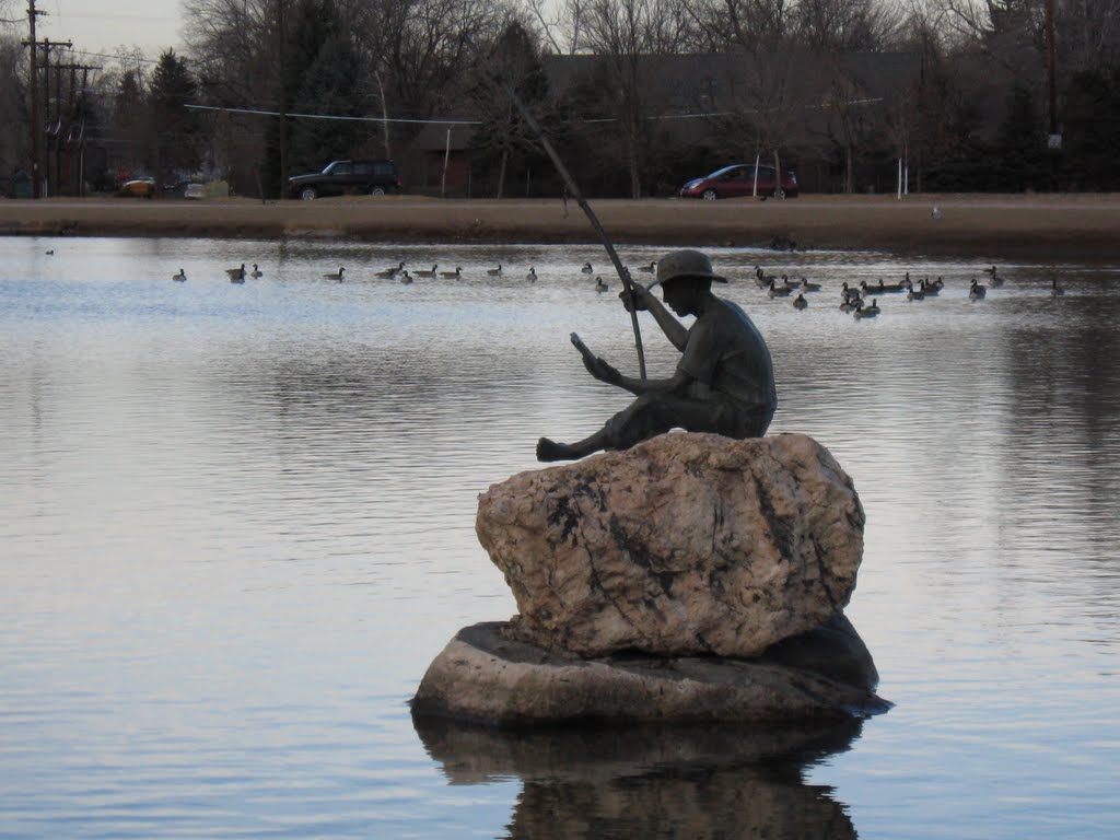 Statue in Ketring Lake, Литтлетон