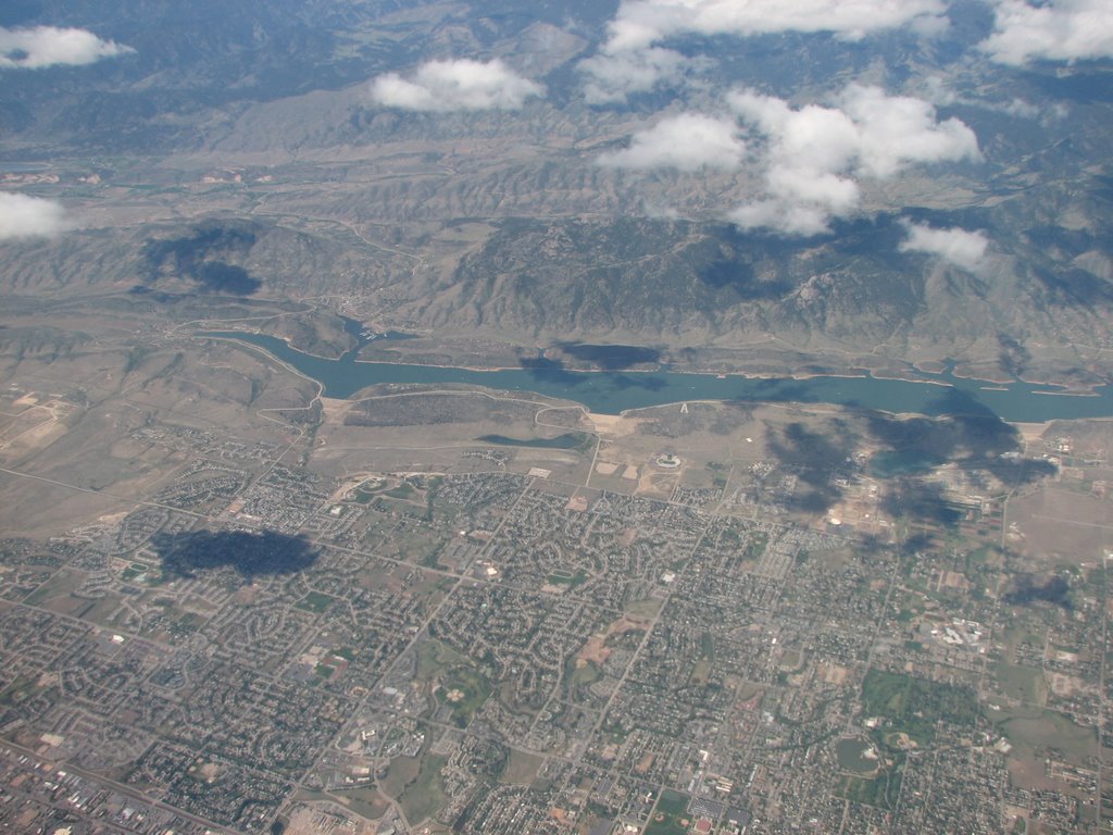 Over Fort Collins en-route from Denver to Vancouver, Canada, Форт-Коллинс