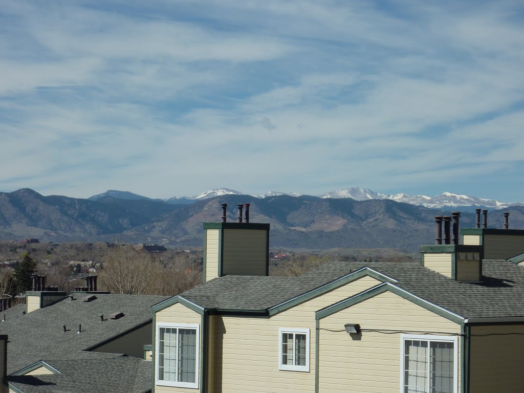 view of mountains from Loretto Heights apts., Шеридан