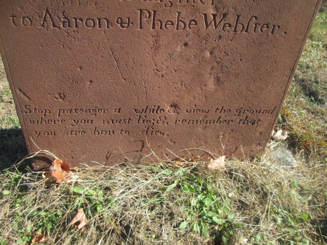 Puritan gravestone, Бристоль