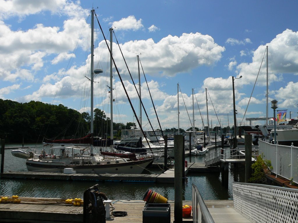 Sailboats in Milford Harbor, Милфорд