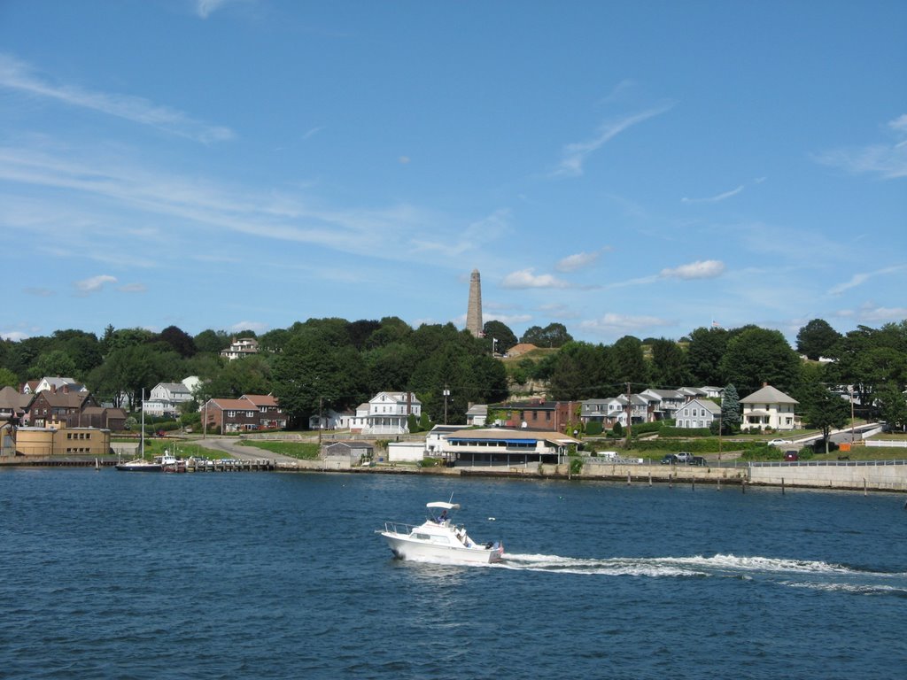 The Thames River mouth, Groton, Connecticut, Нью-Лондон