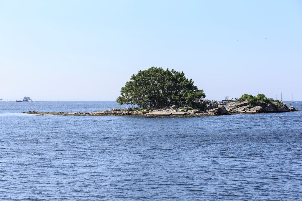 Small island off Fort Trumbull, Нью-Лондон