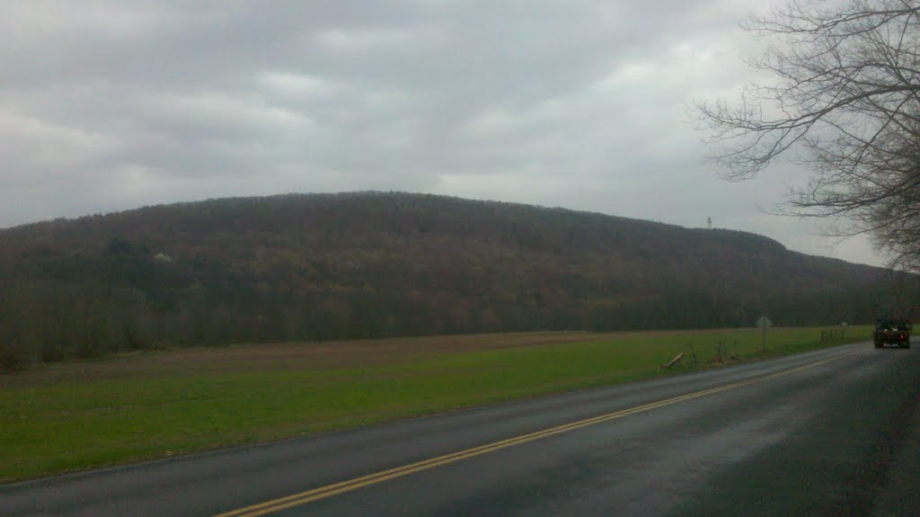 Talcott Mountain and Heublein Tower from North End of Nod Road, Simsbury, CT April 24 2011, Фармингтон