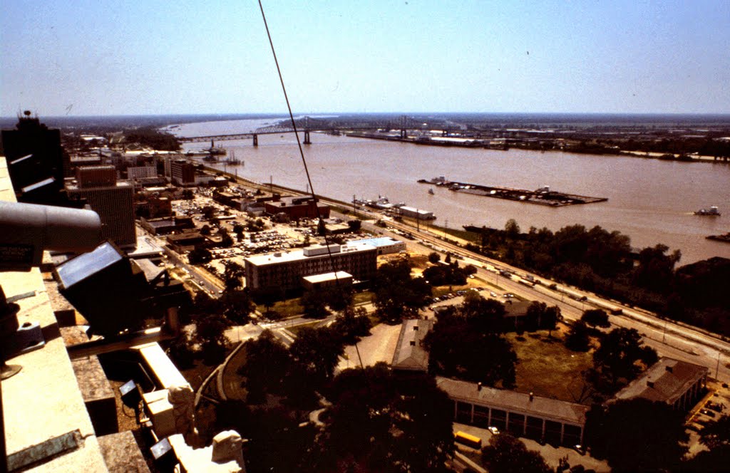 Blick auf den Mississippi in Baton Rouge, Lousiana, Батон-Руж