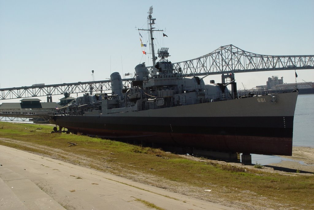 USS KIDD, Naval Museum, Baton Rouge, LA, Батон-Руж