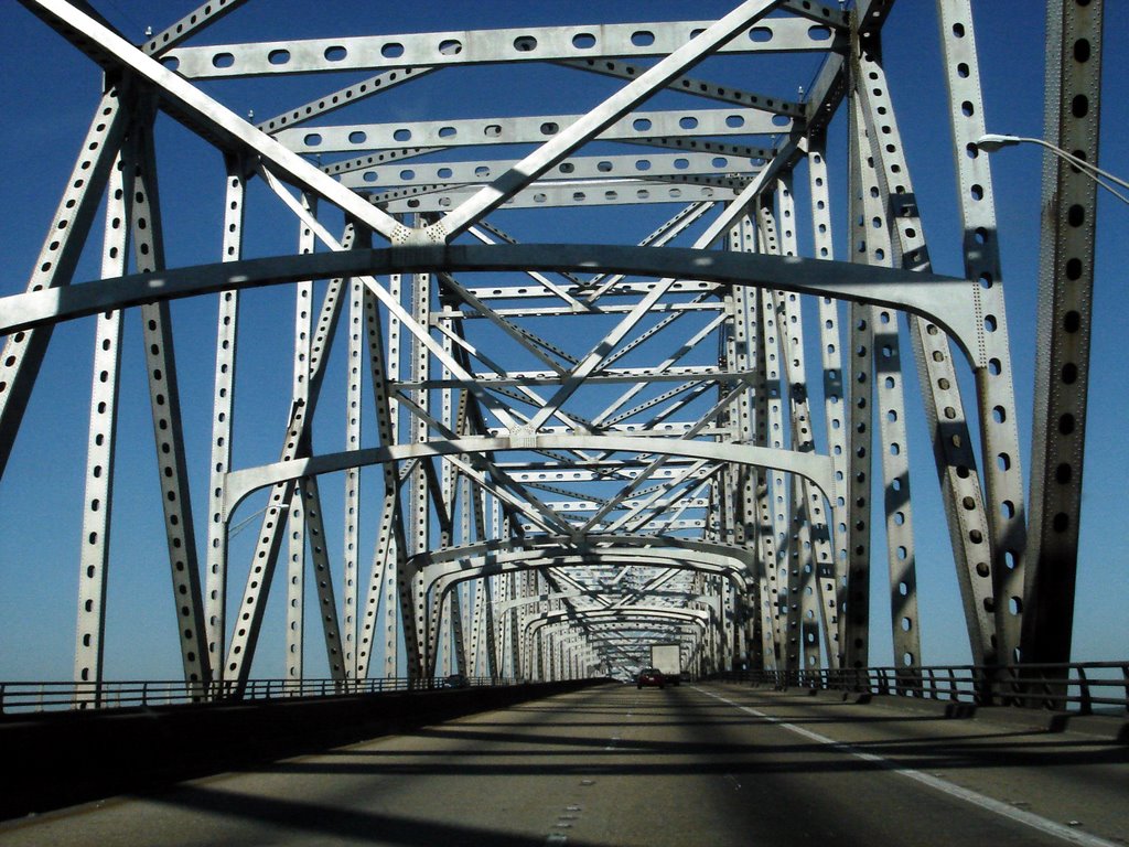 Bridge,  mississippi river, Батон-Руж