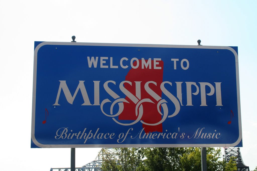 Vicksburg, Welcome to Mississippi Sign, Клейтон