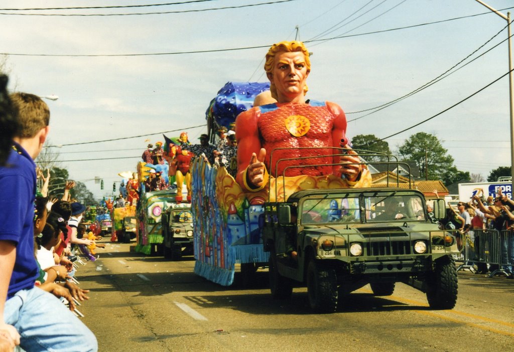 Lafayette 1999 Mardi Gras Association Parade ....Theme Super Heroes, Лафайетт