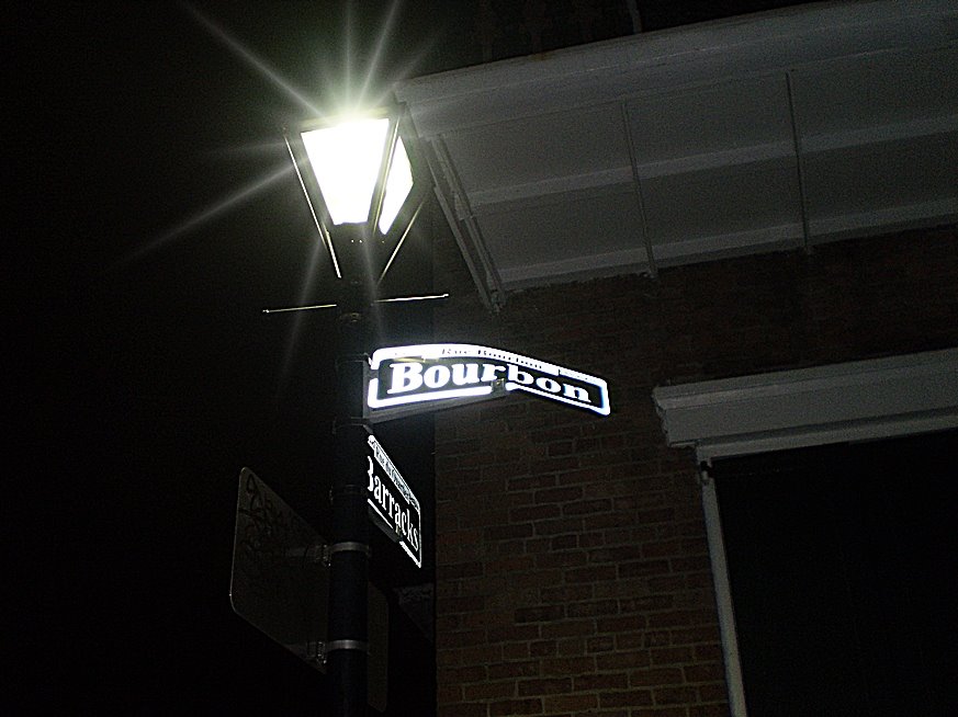 Bourbon Street Lamp post, Новый Орлеан