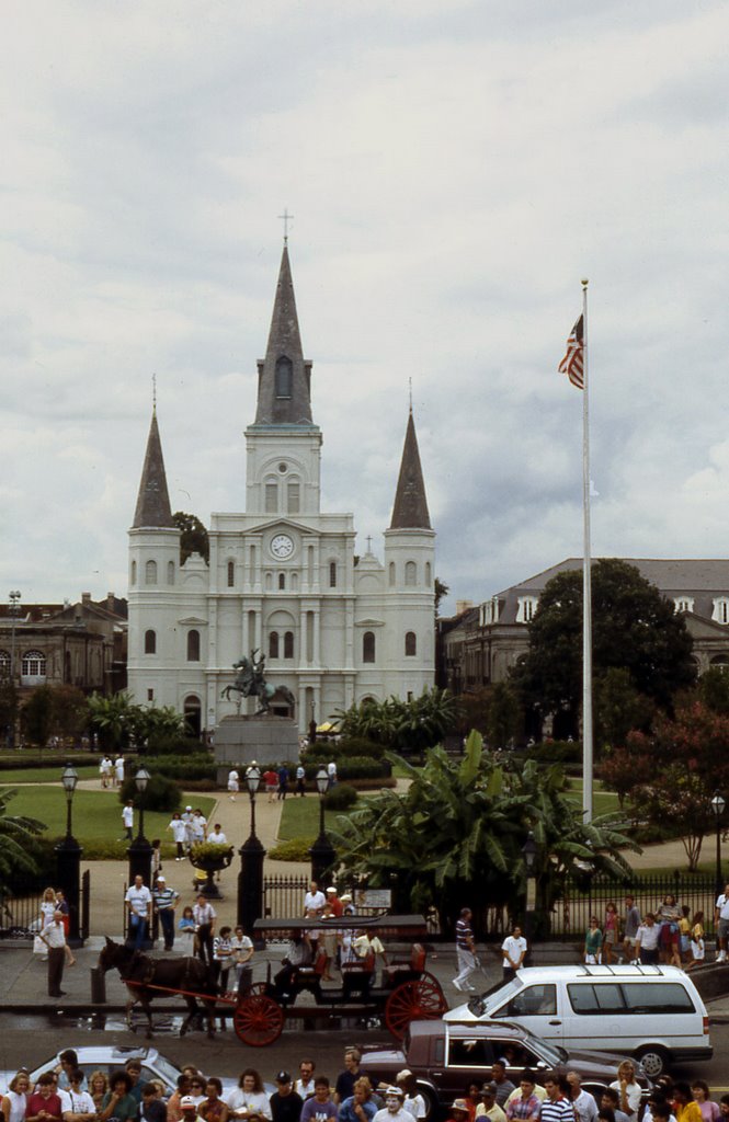 Church in Jackson Square,New Orleans, Luisiana, Новый Орлеан