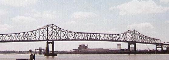 Mississippi River Bridge from the East Bank, Порт-Аллен