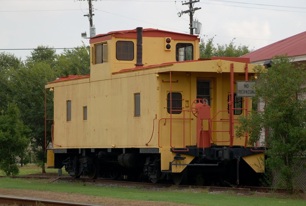Former Union Pacific Railroad Caboose on display at Port Allen, LA, Порт-Аллен