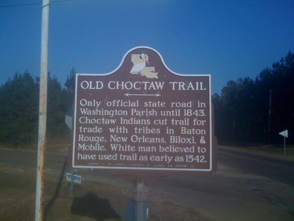 Old Choctaw Trail Marker, Франклинтон