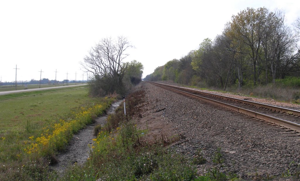 tracks along route 90, Чёрч-Пойнт