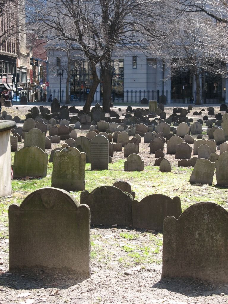 Old Granary burying ground - April 2007, Бостон