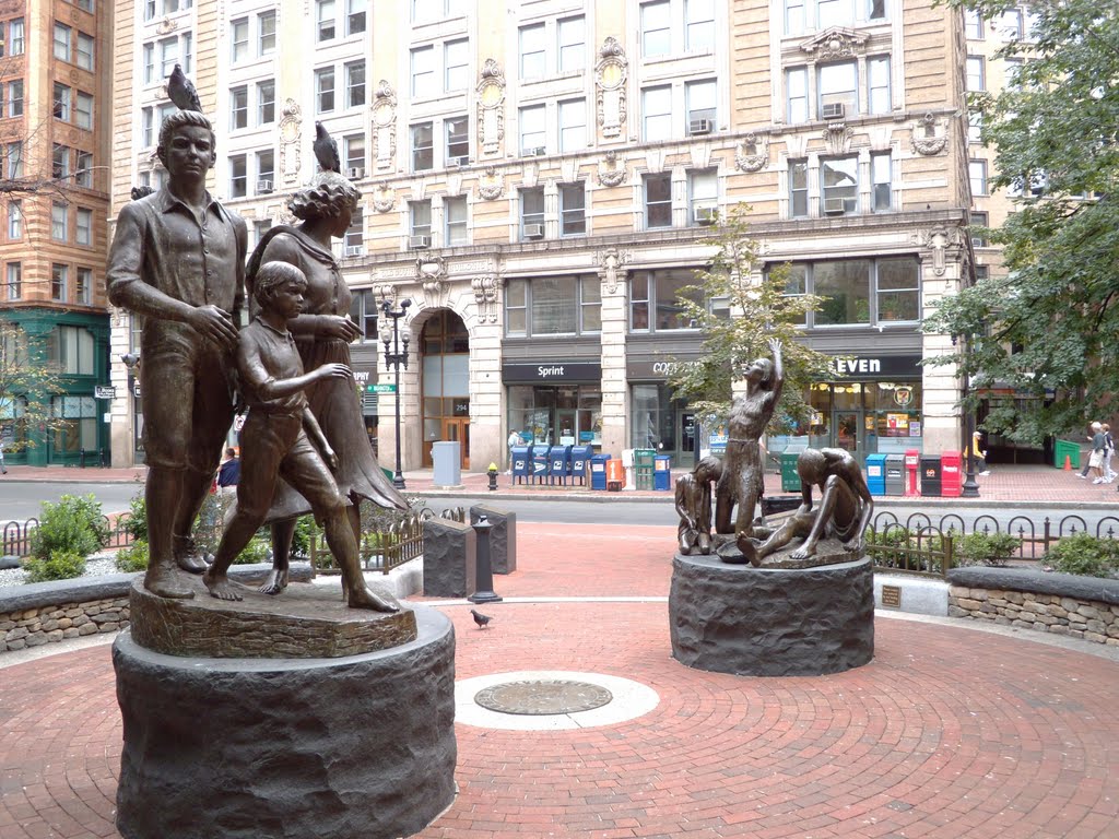 Boston - Irish Famine Memorial by Robert Shure, Бостон
