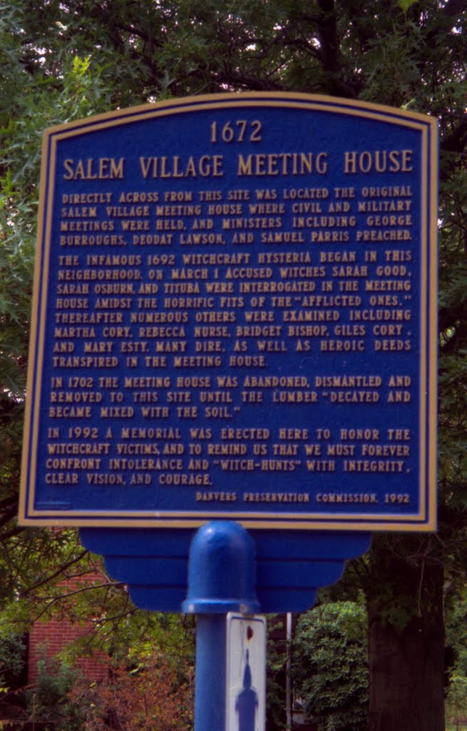 Salem, Massachusetts - Salem Village now Danvers., Данверс