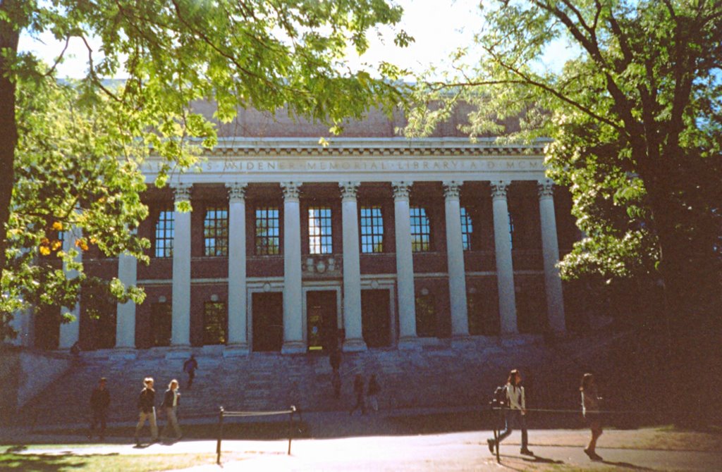 Boston - Harvard - Widener Library, Кембридж