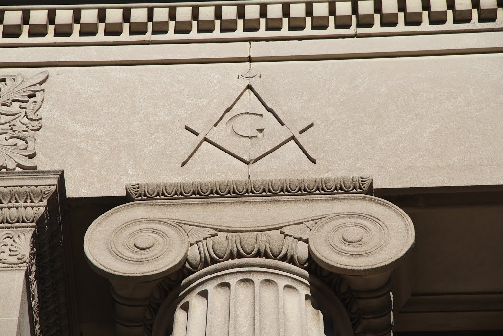 Masonic Temple Detail, Quincy MA (1926), Куинси