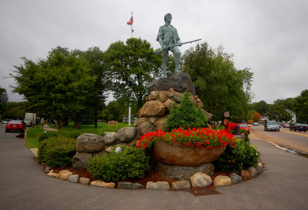 Minuteman statue, Lexington, Лексингтон