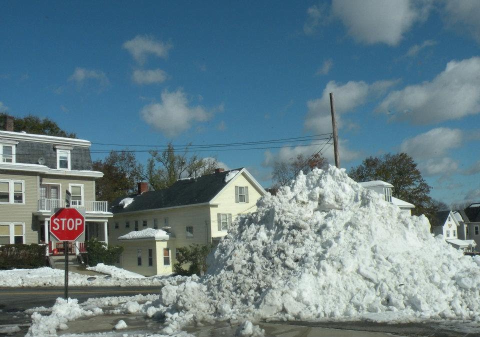 Snow Pile from Courthouse Parking Lot, Леоминстер