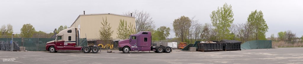 Two Purple Trucks, or Where There are Trailers... There Are Tractors, Малден