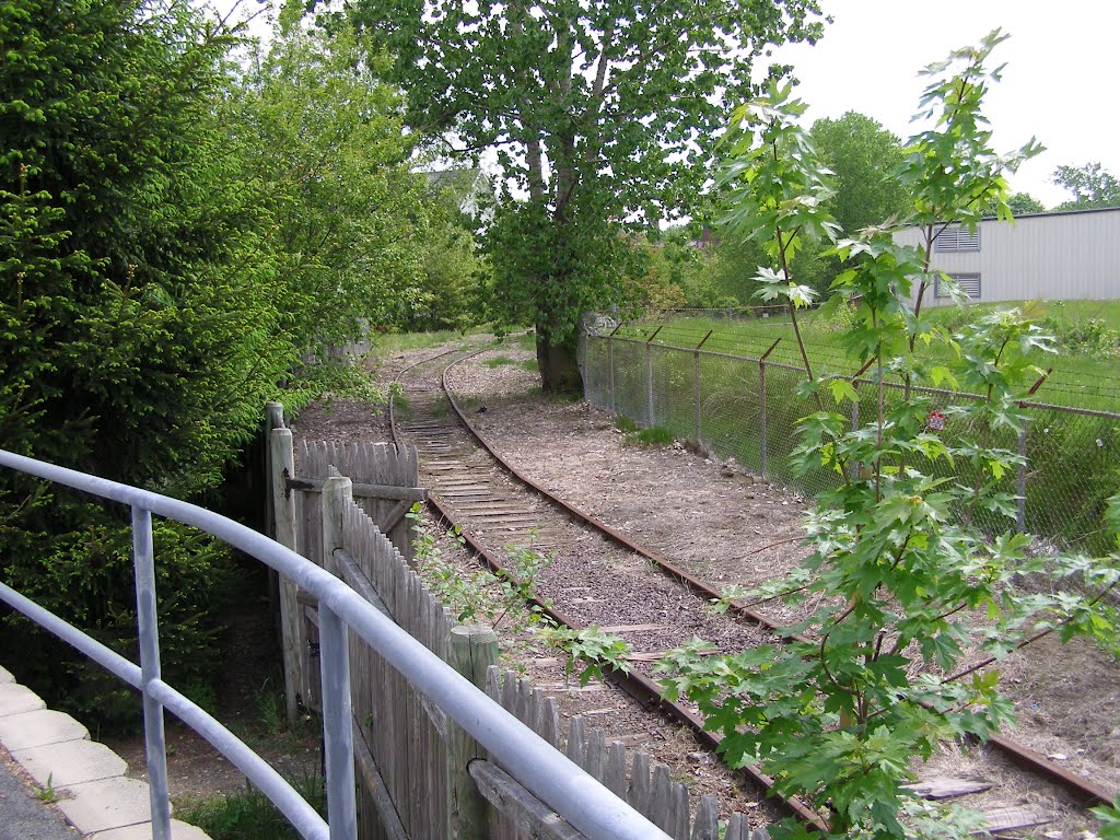 Remnants of Medford Branch Railroad Commercial Spur Track., Малден