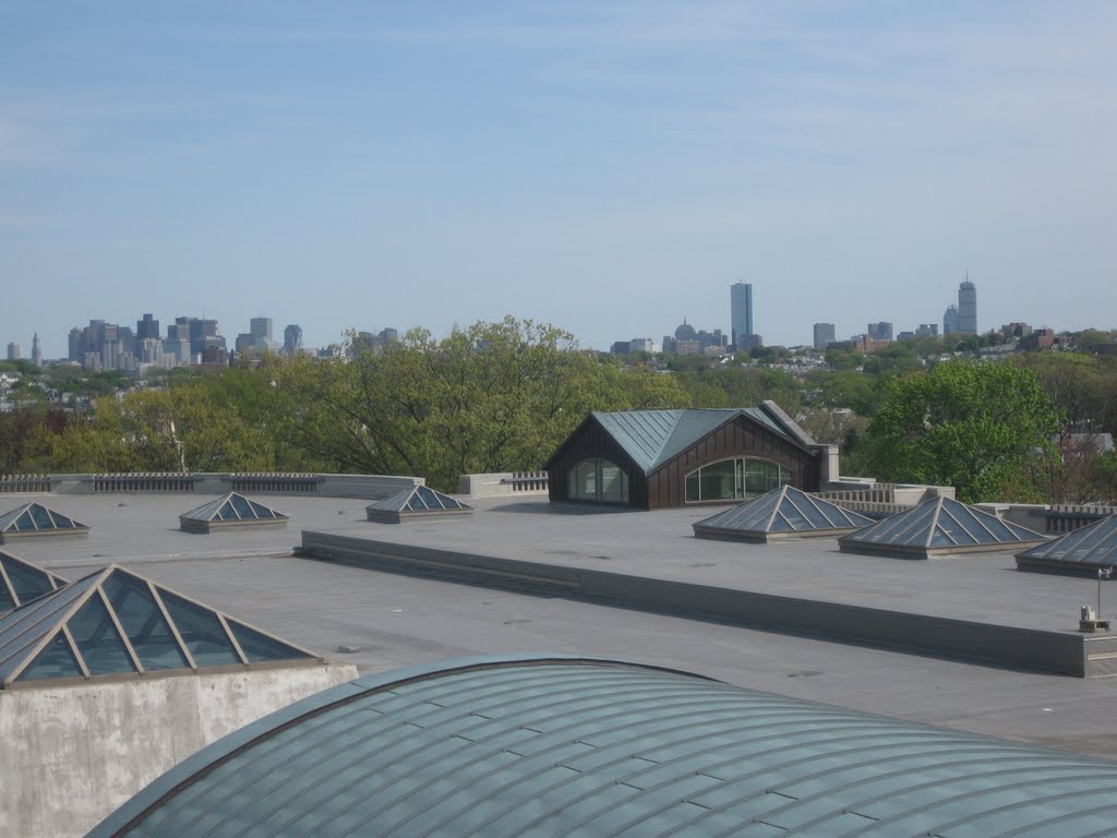 Boston Skyline from Tufts Library, Медфорд