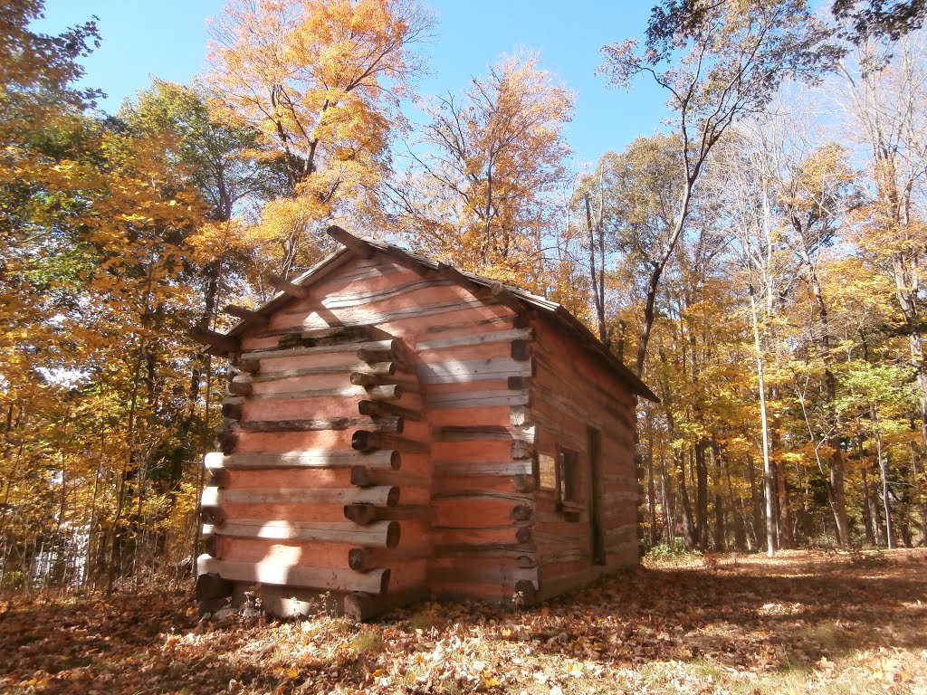 Replica of Lincolns cabin at the Forbes Mansion, Милтон