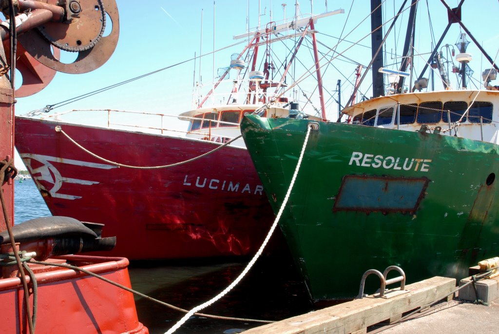 "Real World" Working Boats, at the New Bedford Commercial Wharf., Нью-Бедфорд
