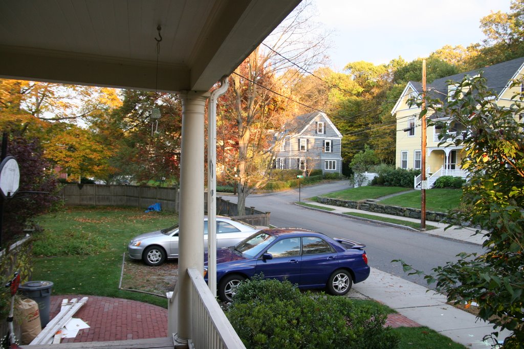 View from the porch, Fall colors, Ньютон