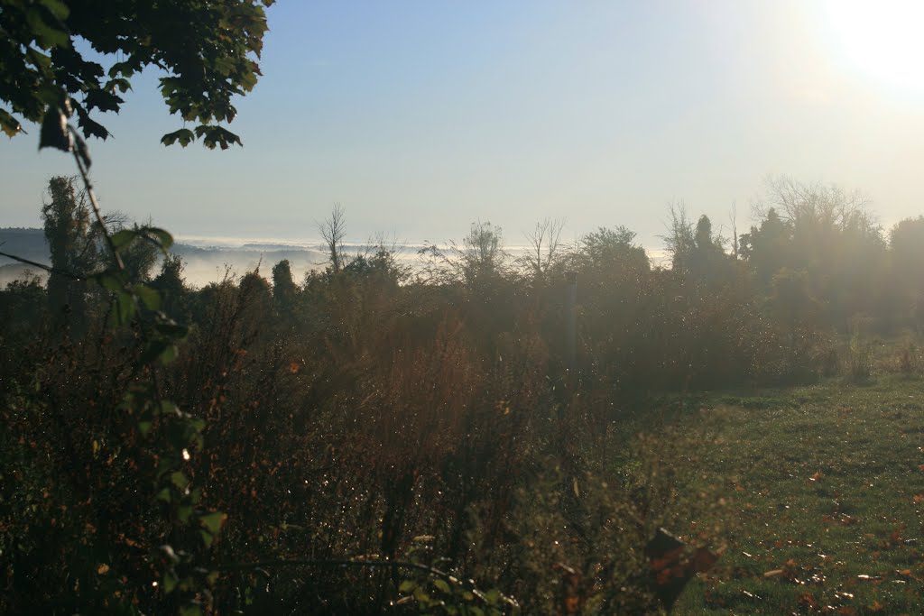 Fog fills the Blackstone Valley, Саттон