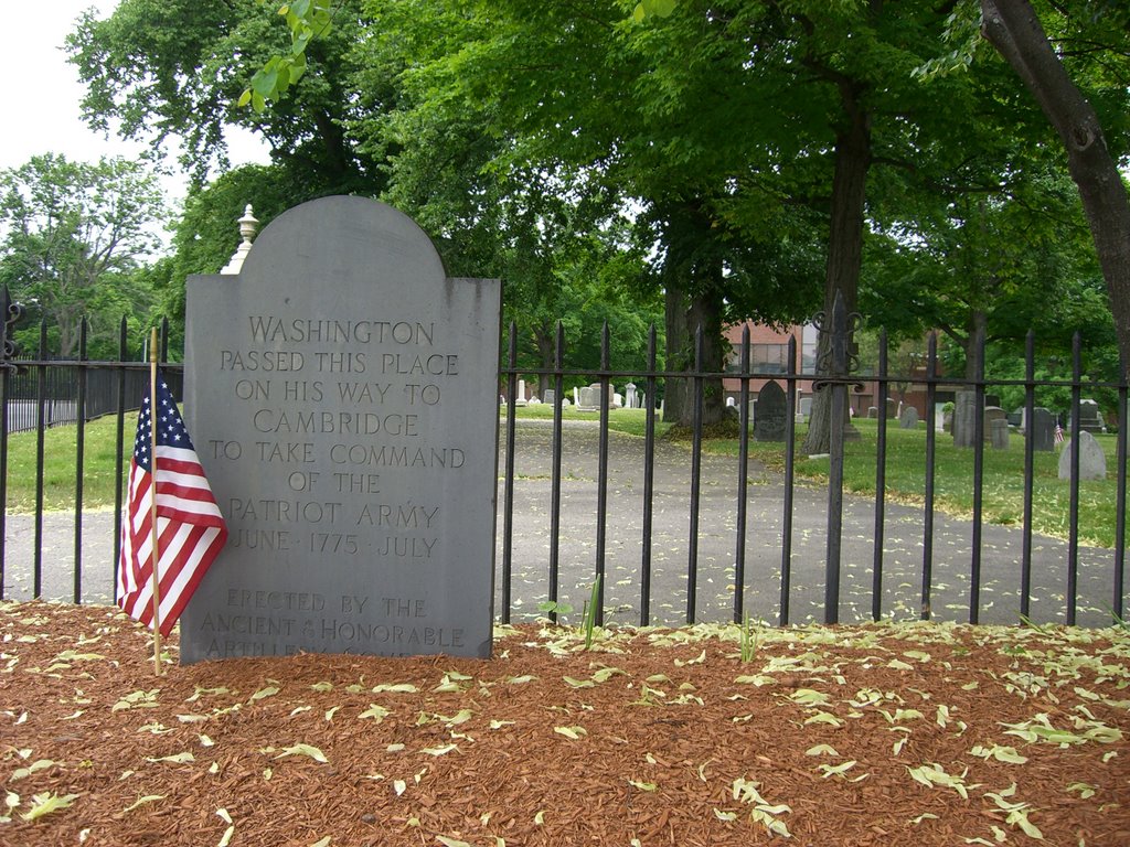 Washington Passed by the Common Street Cemetery, Уотертаун