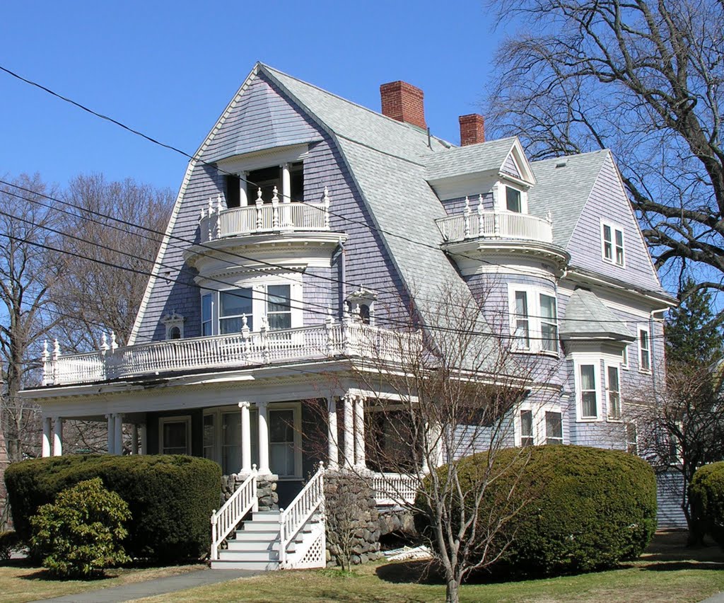 Newton Corner, Shingle Style, 1880-1900, Уотертаун