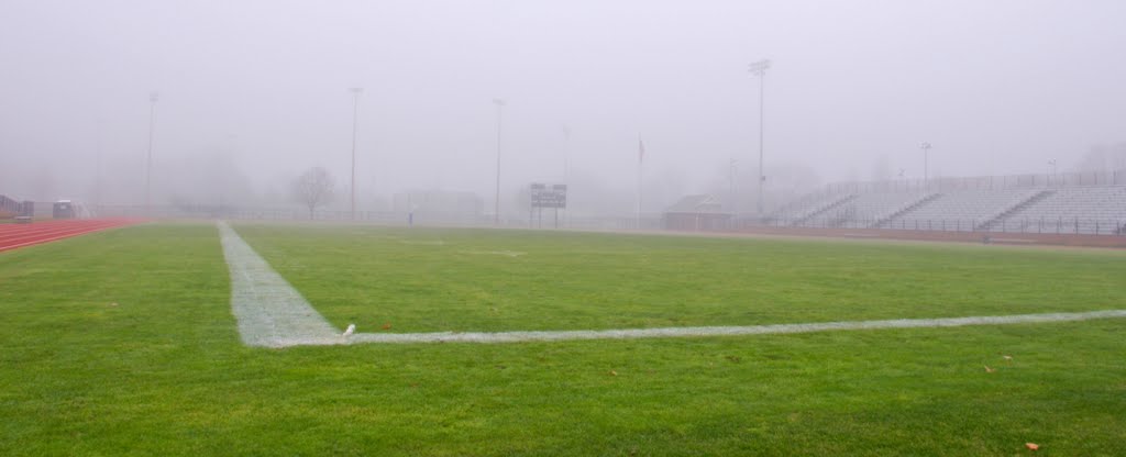 Foggy morning at Bowditch Field on November 27, 2011, Фрамингам