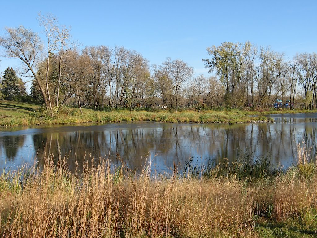 Oct 2010 - Plymouth, Minnesota. Pond in West Medicine Lake Park., Медисин-Лейк