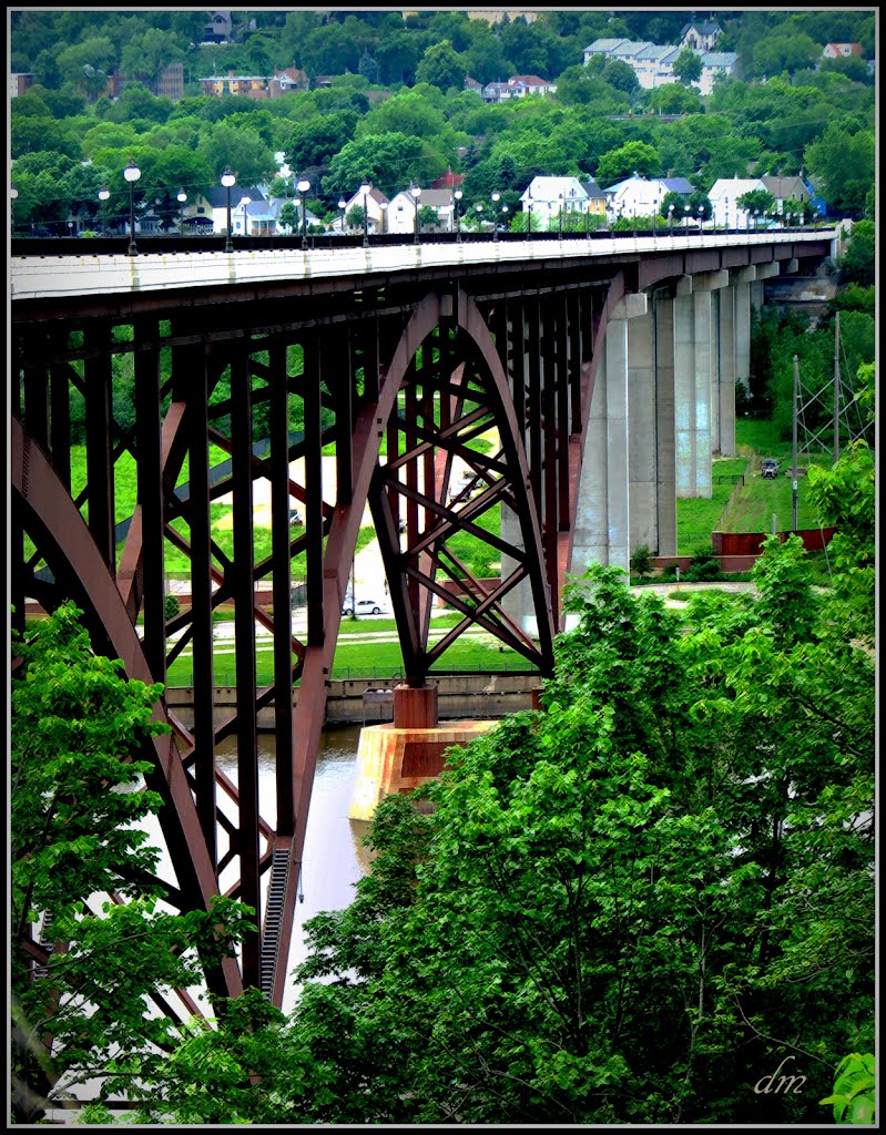 High Bridge, St. Paul, crossing the Mississippi, Сант-Пол
