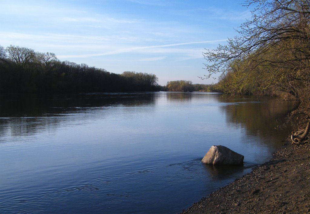 Mississippi River from Islands of Peace County Park, Fridley, Minnesota, Фридли