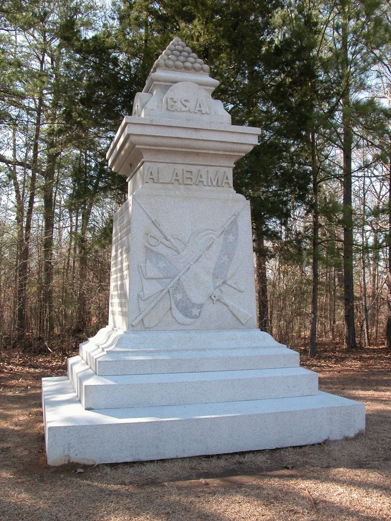 Alabama State Memorial, near Cloud Field, Shiloh National Military Park, Tennessee, Коссут