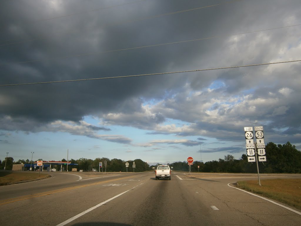 Highway 26 at Highway 11, Попларвилл
