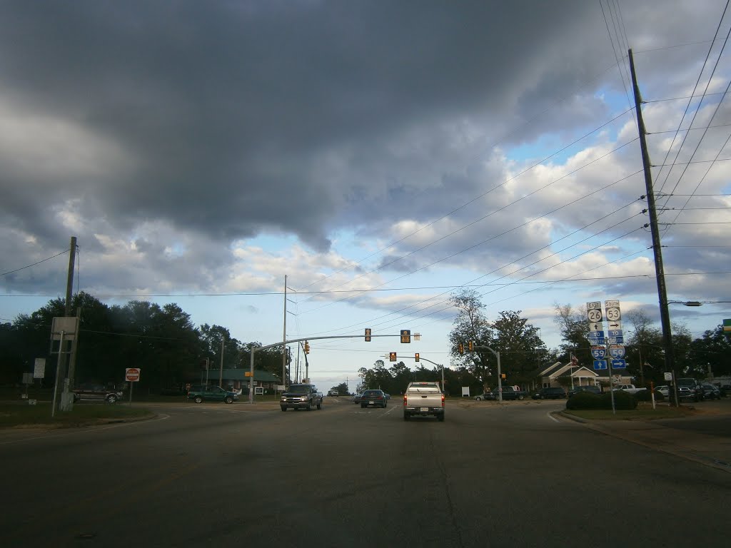 Highway 26 at Highway 53, Попларвилл