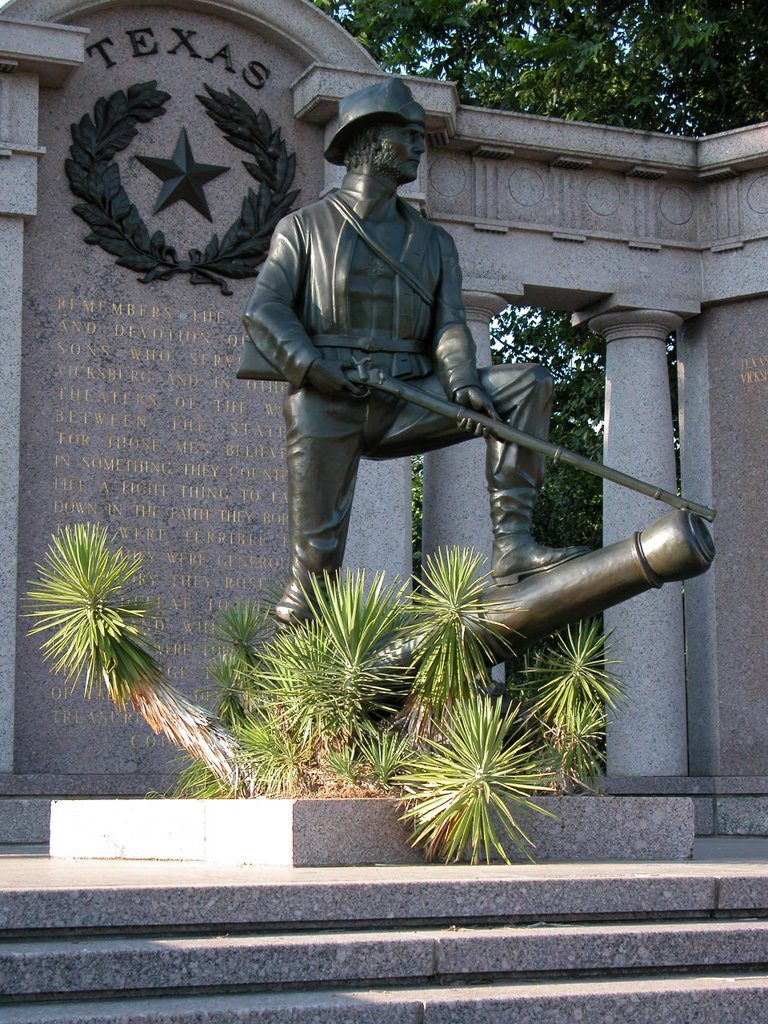 Texas State Memorial, near the Railroad Redoubt, Vicksburg National Military Park, Mississippi, Силвер-Крик